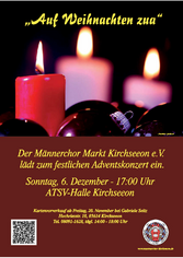 Plakat "Auf Weihnaten zua"